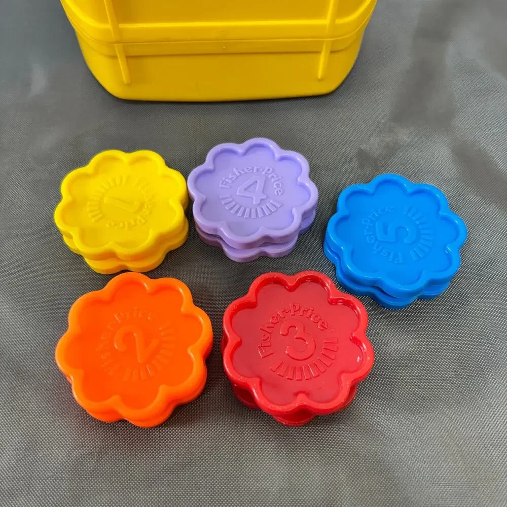 VTG Fisher Price Counting Cookie Jar #2218 Cookies 1-5 Only 10 Halves 1990